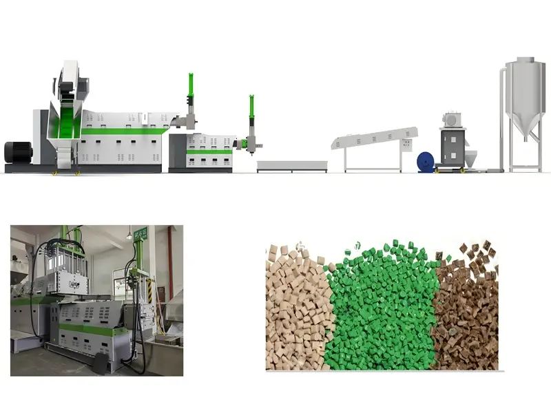 प्लास्टिक पेलेटाइजिंग मशीन के लिए अफ़्रीकी ऑर्डर